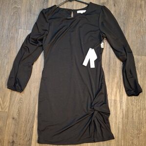 NWT June & Hudson Long Sleeve Black Dress.